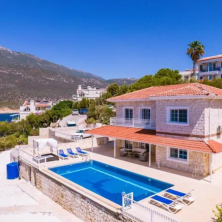 Villa La Kumsal Denize Sifir Ve Ozel Havuzlu Dubleks Kaş